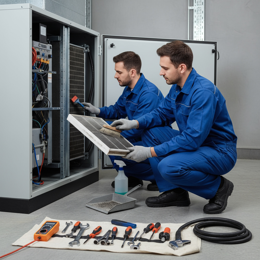 Mantenimiento de filtros HVAC